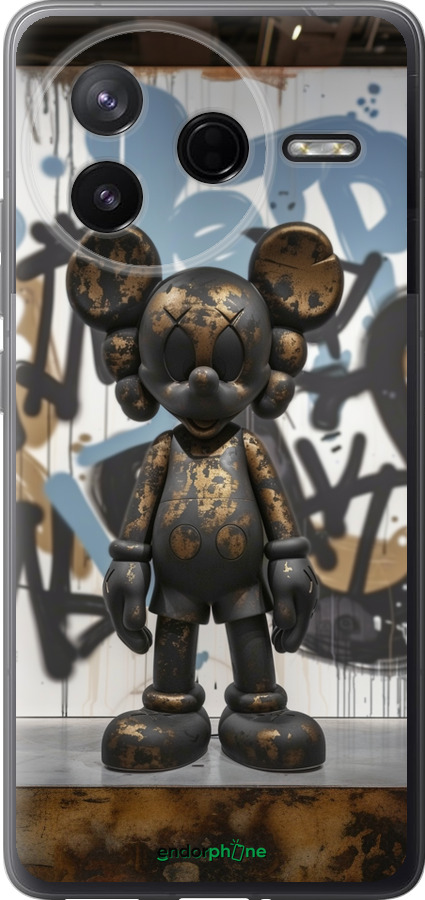 Силиконовый чехол Bronze kaws v2 для Xiaomi POCO F7 Pro - 6098u-4085 изображение 