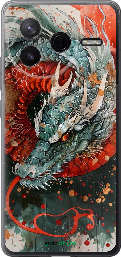 Силиконовый чехол Стихия огня для Xiaomi Redmi K80 - 6101u-4148 изображение 