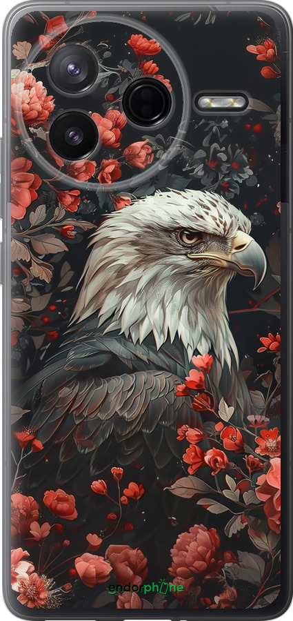 Силиконовый чехол Цветочный страж для Xiaomi Redmi K80 - 6102u-4148 изображение 