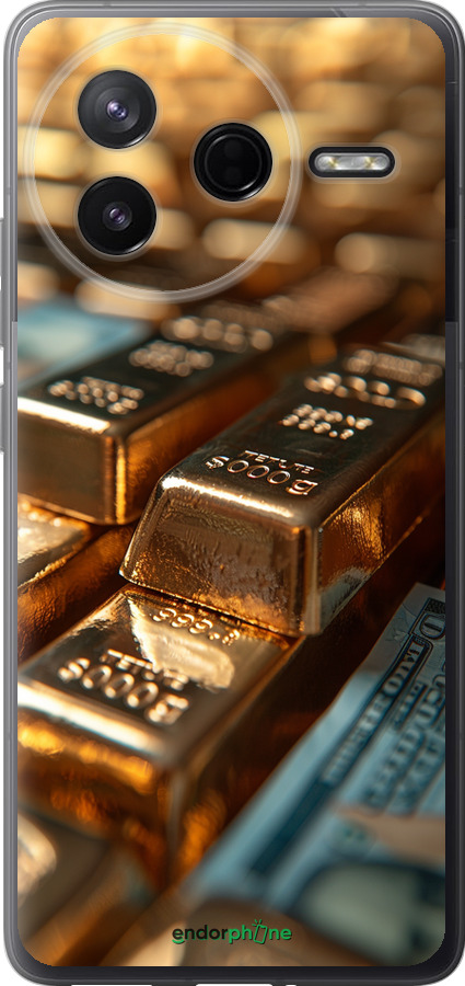 Силіконовий чехол Сяйво золота для Xiaomi POCO F7 Pro - 6104u-4085 изображение 