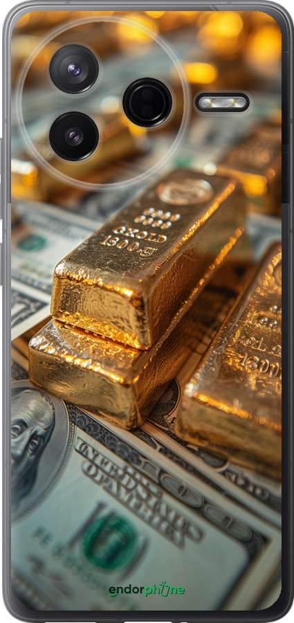 Силиконовый чехол Слитки и доллары для Xiaomi Redmi K80 - 6105u-4148 изображение 