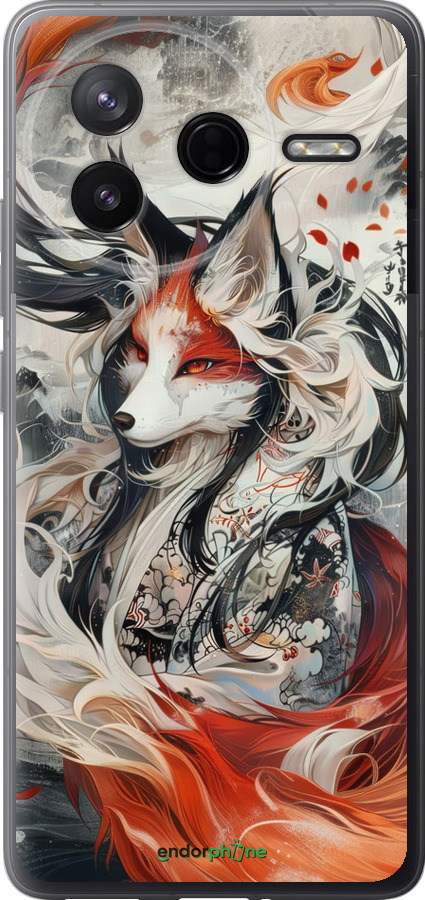 Силиконовый чехол Дух кицунэ' для Xiaomi POCO F7 Pro - 6107u-4085 изображение 