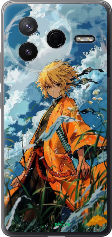 Силиконовый чехол Zenitsu Agatsuma для Xiaomi Redmi K80 - 6117u-4148 изображение 