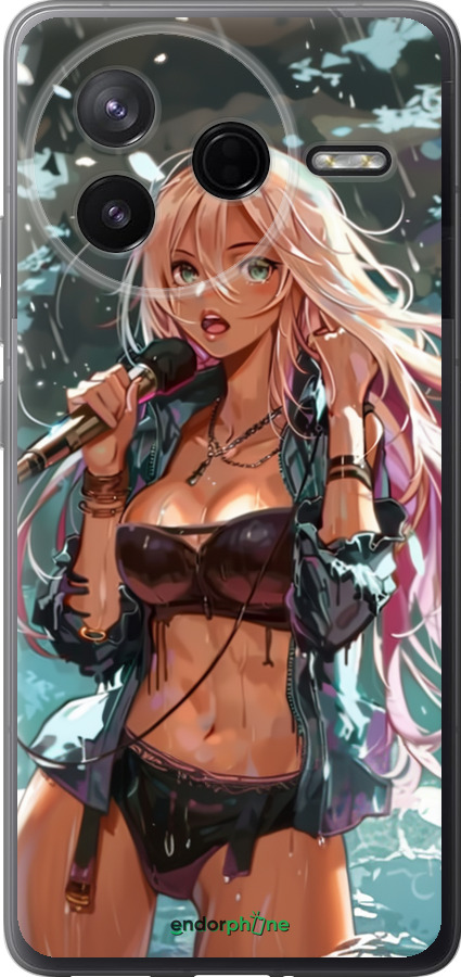 Силіконовий чехол Аніме-зірка під водоспадом для Xiaomi Redmi K80 - 6121u-4148 изображение 