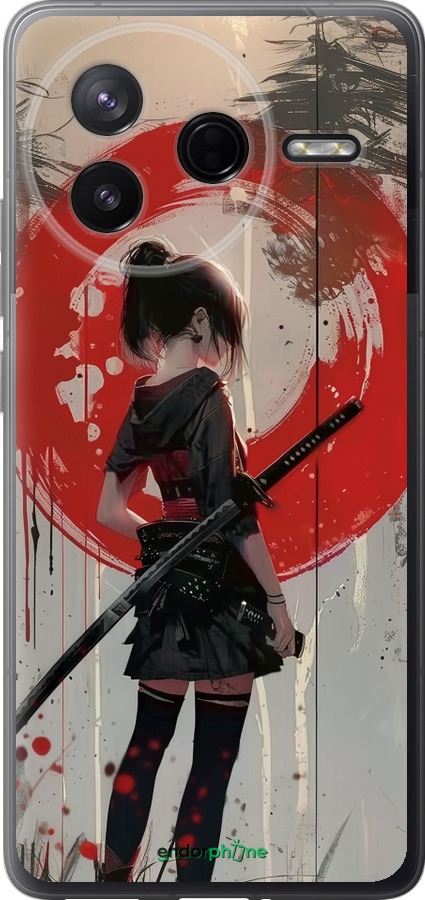 Силіконовий чехол Сутінки воїна: Танок з катаною для Xiaomi Redmi K80 - 6123u-4148 изображение 