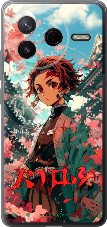 Силиконовый чехол Tanjiro Kamado для Xiaomi Redmi K80 - 6132u-4148 изображение 