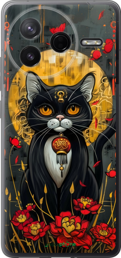 Силиконовый чехол China Cat для Xiaomi POCO F7 Pro - 6134u-4085 изображение 