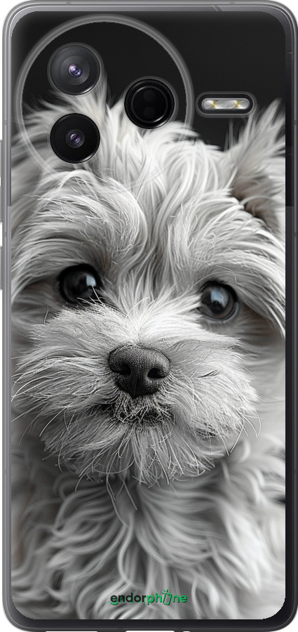 Силіконовий чехол Мальтипу на чорному фоні для Xiaomi Redmi K80 - 6156u-4148 изображение 