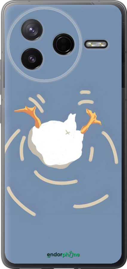 Силиконовый чехол Гусь ныряет для Xiaomi Redmi K80 - 6275u-4148 изображение 