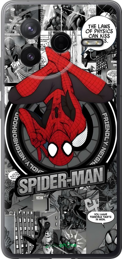 Силіконовий чехол Человек паук для Xiaomi Redmi K80 - 6279u-4148 изображение 