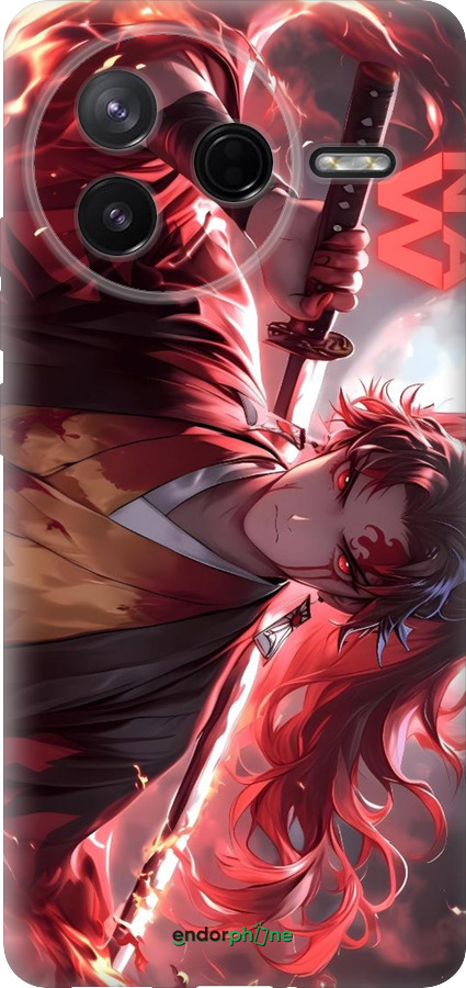Силиконовый чехол Аниме воин для Xiaomi Redmi K80 - 6281u-4148 изображение 