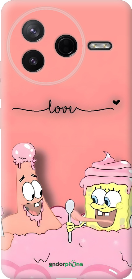 Силіконовий чехол Спанч Боб для Xiaomi Redmi K80 - 6282u-4148 изображение 