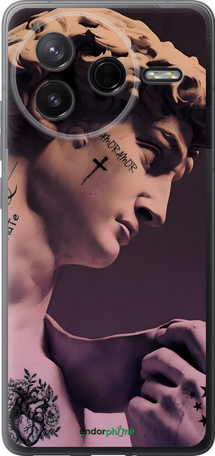 Силіконовий чехол Давид для Xiaomi Redmi K80 - 6302u-4148 изображение 