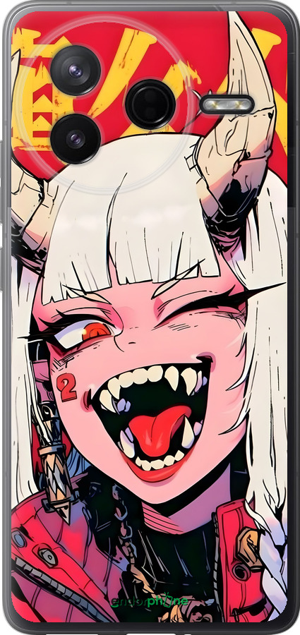 Силиконовый чехол Аниме демон для Xiaomi Redmi K80 - 6308u-4148 изображение 