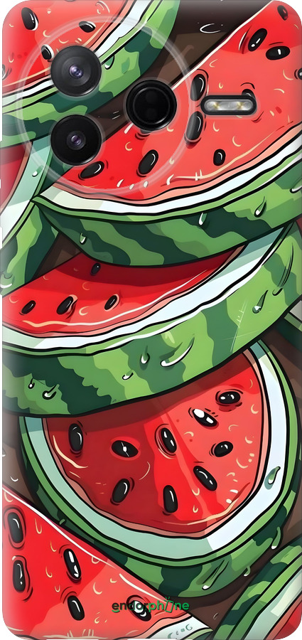 Силиконовый чехол Арбуз для Xiaomi Redmi K80 - 6315u-4148 изображение 