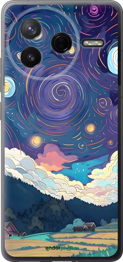 Силиконовый чехол Креативный арт для Xiaomi Redmi K80 - 6322u-4148 изображение 