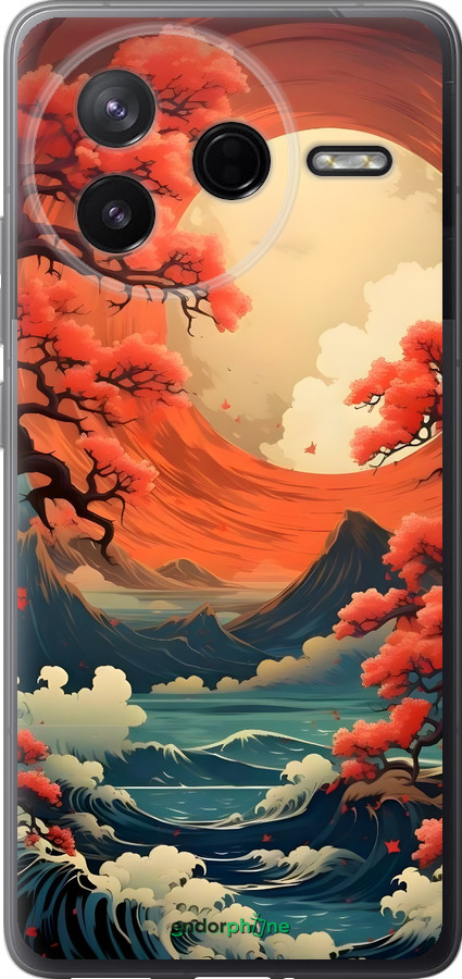 Силиконовый чехол Природа японии для Xiaomi Redmi K80 - 6327u-4148 изображение 