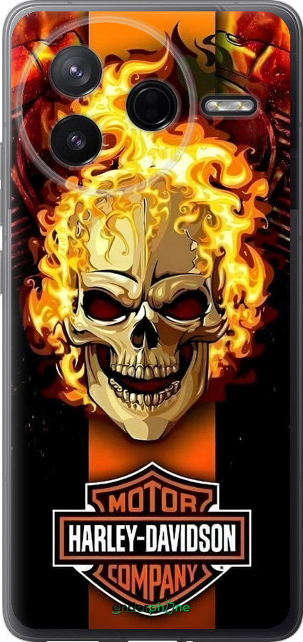 Силиконовый чехол Харлей девидсон для Xiaomi POCO F7 Pro - 6370u-4085 изображение 