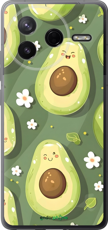 Силиконовый чехол Авокадо для Xiaomi Redmi K80 - 6380u-4148 изображение 
