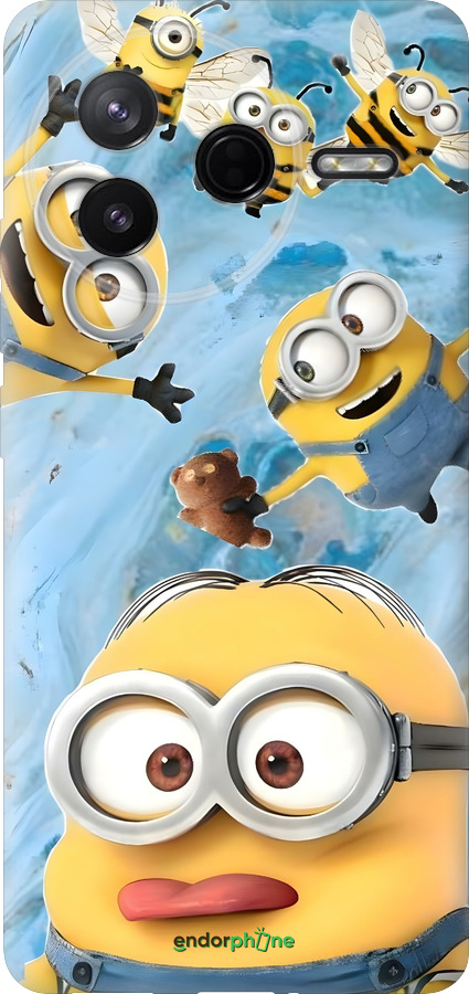 Силіконовий чехол Миньоны для Xiaomi Redmi K80 - 6386u-4148 изображение 