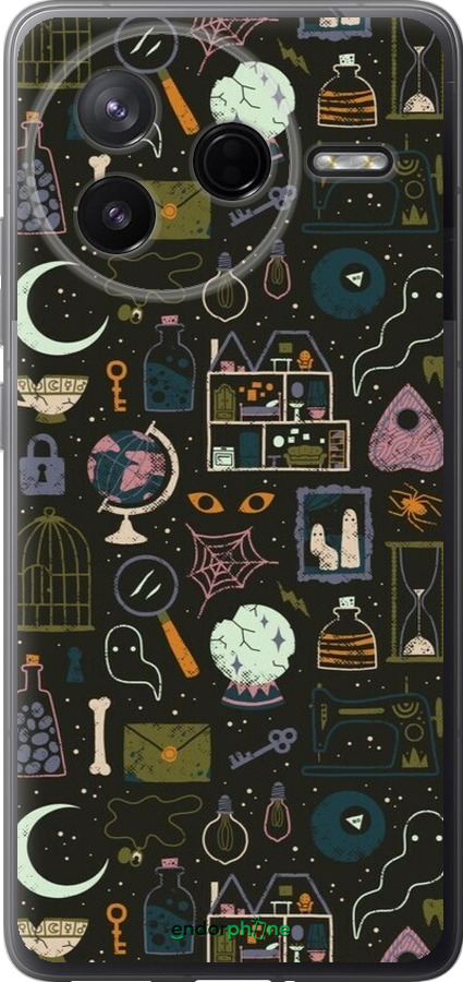 Силіконовий чехол Чаклунський принт для Xiaomi Redmi K80 - 6425u-4148 изображение 