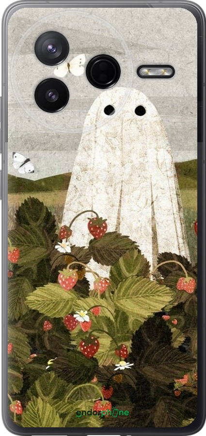 Силиконовый чехол Клубничные поля и привидения для Xiaomi Redmi K80 - 6426u-4148 изображение 