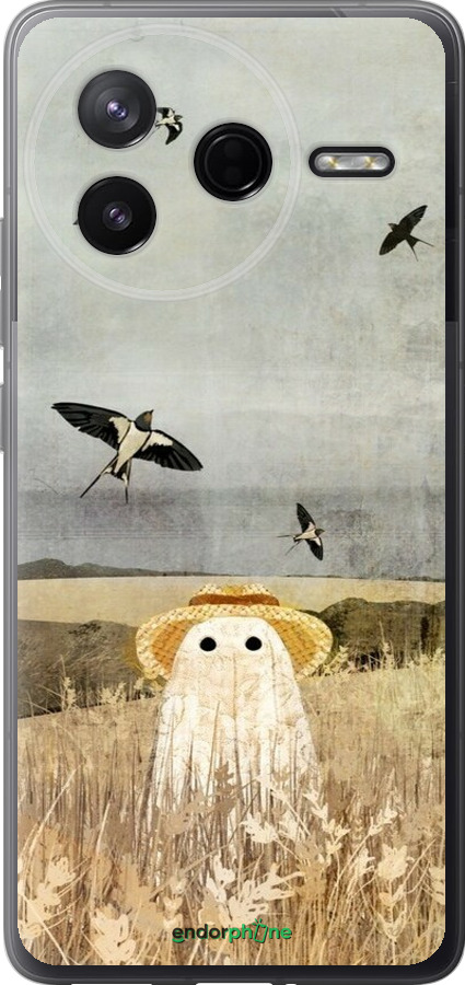 Силиконовый чехол Призрак в поле для Xiaomi Redmi K80 - 6427u-4148 изображение 