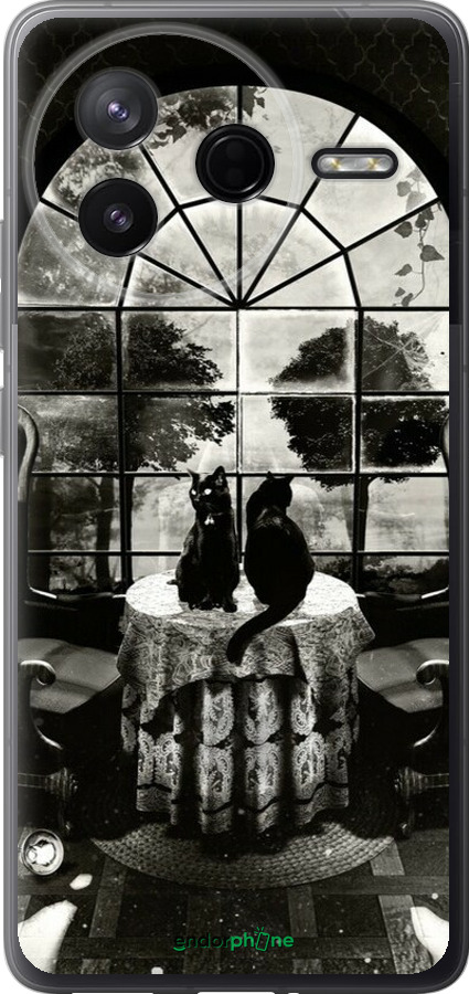 Силіконовий чехол Череп та коти для Xiaomi Redmi K80 - 6432u-4148 изображение 