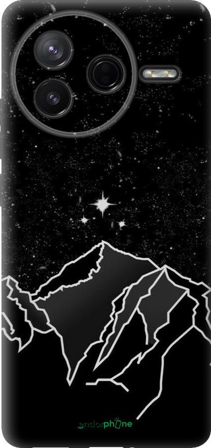Силиконовый чехол Минималистический горный пейзаж для Xiaomi Redmi K80 - 6438u-4148 изображение 