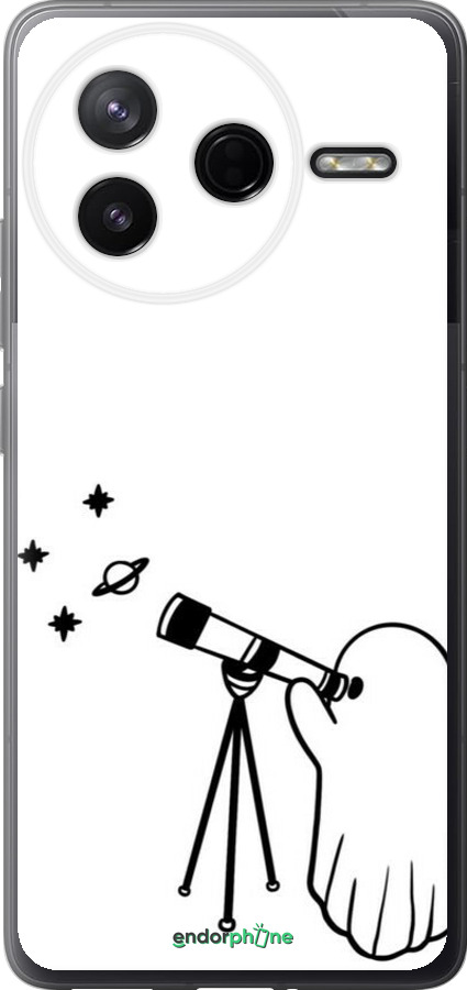 Силиконовый чехол Привидение астроном для Xiaomi Redmi K80 - 6444u-4148 изображение 