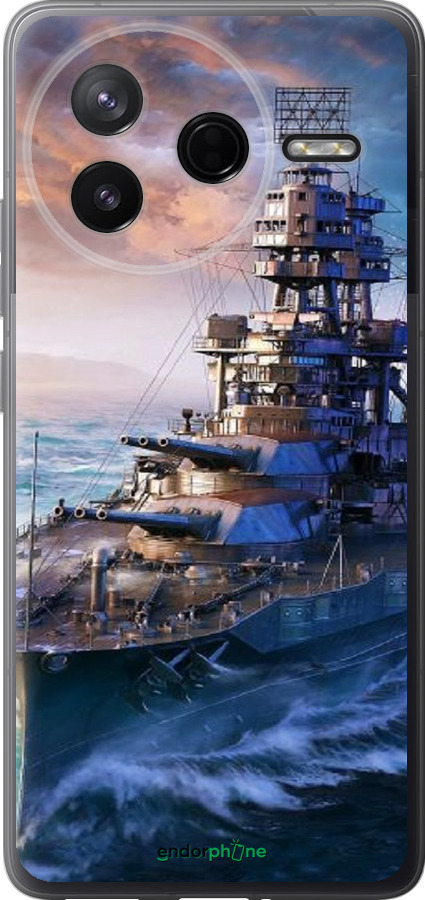 Силиконовый чехол Военный корабль, world of tanks, wargaming для Xiaomi Redmi K80 - 6461u-4148 изображение 