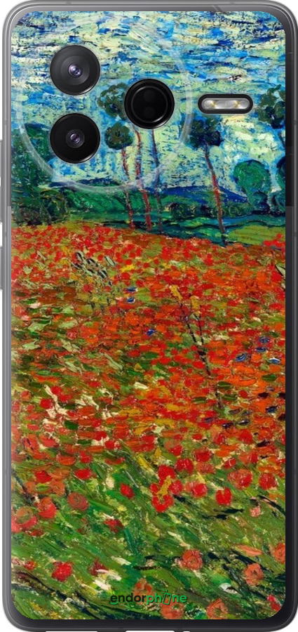 Силиконовый чехол Винсент Ван Гог-Маковое поле для Xiaomi Redmi K80 - 6466u-4148 изображение 