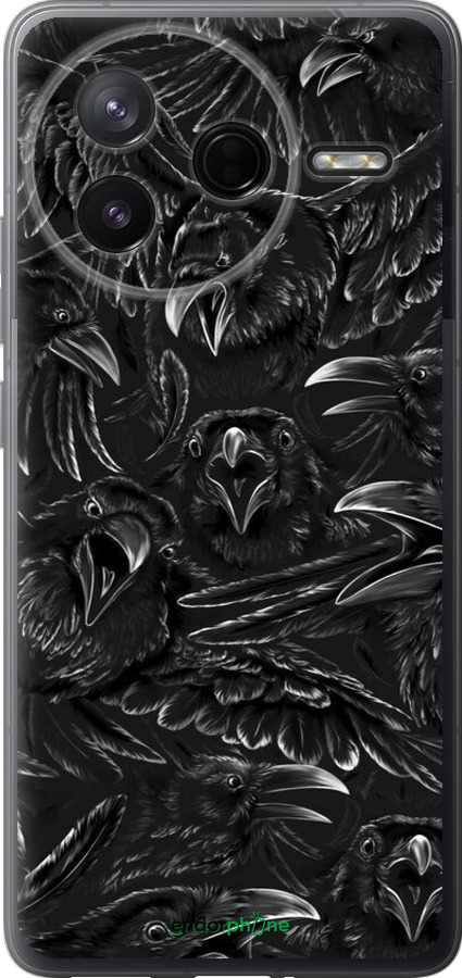 Силиконовый чехол Воронья ярость для Xiaomi POCO F7 Pro - 6474u-4085 изображение 