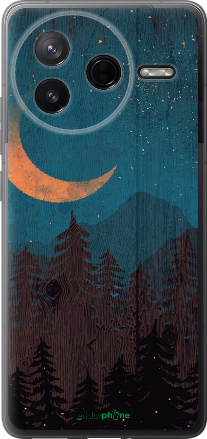 Силиконовый чехол Звездный лес для Xiaomi Redmi K80 - 6480u-4148 изображение 