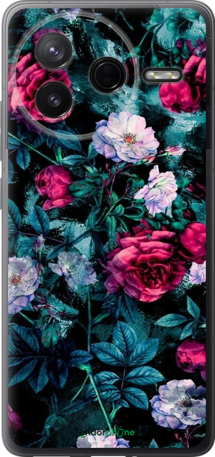 Силиконовый чехол Сад и розы для Xiaomi Redmi K80 - 6483u-4148 изображение 