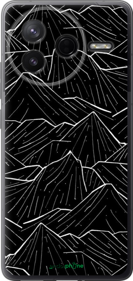 Силиконовый чехол С изображением Темных гор для Xiaomi Redmi K80 - 6489u-4148 изображение 