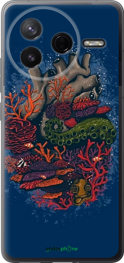 Силиконовый чехол Сердце моря для Xiaomi Redmi K80 - 6506u-4148 изображение 