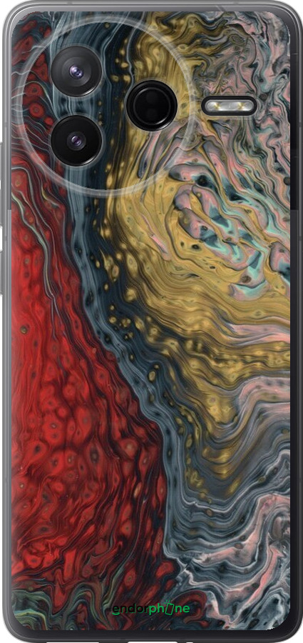 Силиконовый чехол С изображением абстрактной живописи для Xiaomi Redmi K80 - 6530u-4148 изображение 