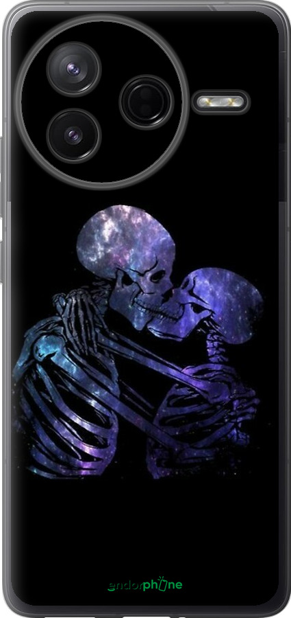 Силіконовий чехол Із зображенням скелета для Xiaomi Redmi K80 - 6537u-4148 изображение 