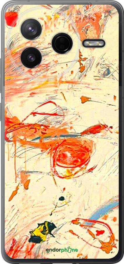 Силіконовий чехол Динамічна картина з хаотичними мазками для Xiaomi Redmi K80 - 6540u-4148 изображение 