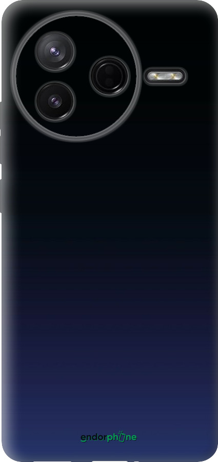 Силиконовый чехол Градиент в тёмно - синем стиле для Xiaomi POCO F7 Pro - 6542u-4085 изображение 