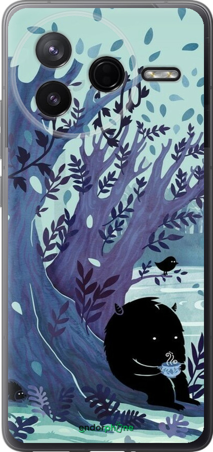 Силіконовий чехол Арт принт Тихе місце чаю для Xiaomi POCO F7 Pro - 6544u-4085 изображение 
