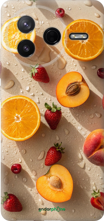 Силиконовый чехол Фрукты 3 для Xiaomi Redmi K80 - 6703u-4148 изображение 