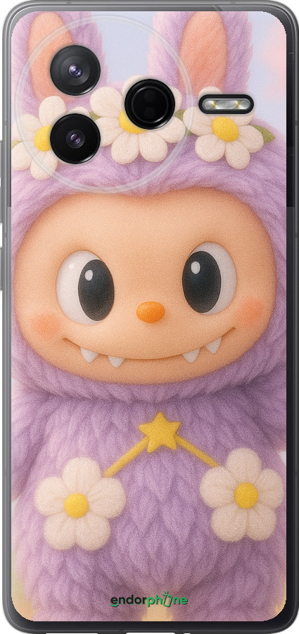 Силіконовий чехол Лабубу 1 для Xiaomi POCO F7 Pro - 6709u-4085 изображение 