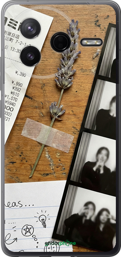 Силіконовий чехол Aesthetic Scrapbook Collage для Xiaomi Redmi K80 - 6773u-4148 изображение 