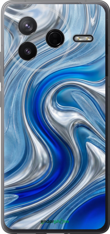 Силіконовий чехол Liquid Chrome для Xiaomi Redmi K80 - 6781u-4148 изображение 