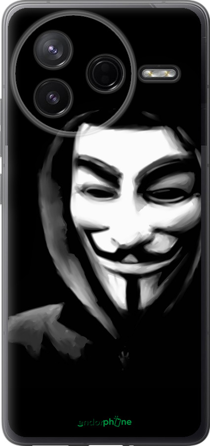 Силіконовий чехол Анонімус для Xiaomi Redmi K80 - 832u-4148 изображение 