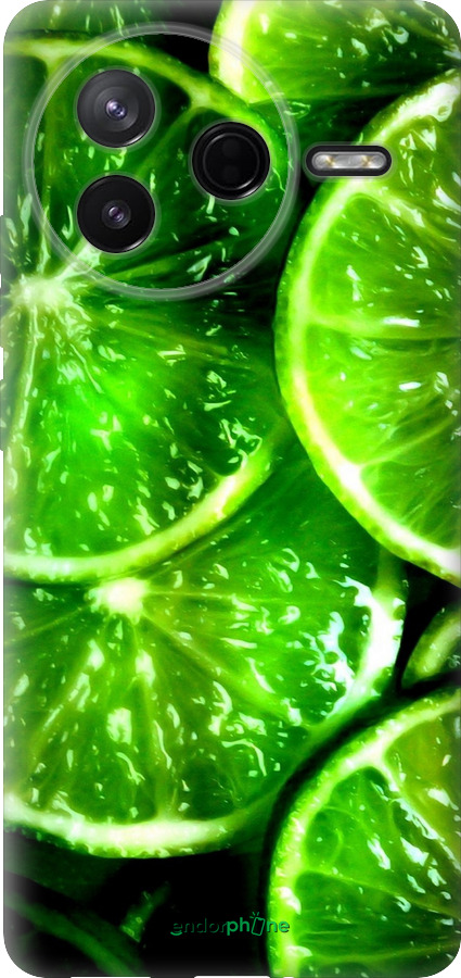 Силиконовый чехол Зелёные дольки лимона для Xiaomi Redmi K80 - 852u-4148 изображение 