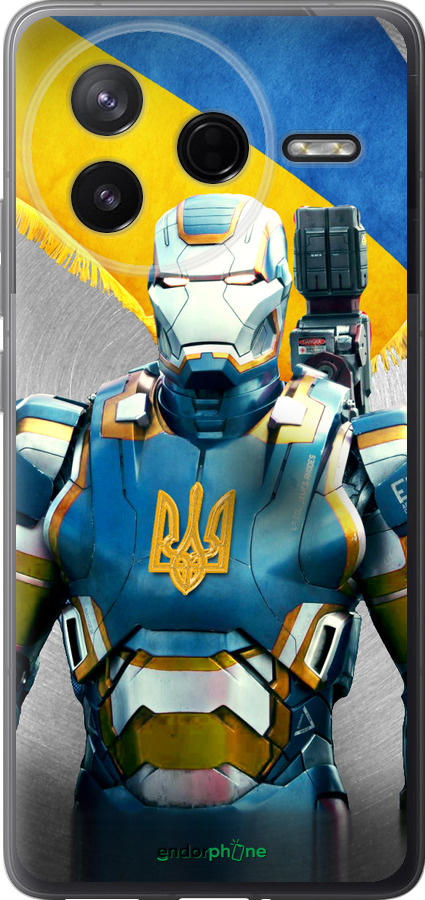 Силіконовий чехол Український кіборг  для Xiaomi Redmi K80 - 980u-4148 изображение 