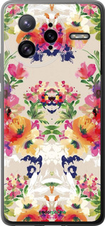 Силиконовый чехол Цветочный узор для Xiaomi Poco F7 Ultra - 1083u-4086 изображение 